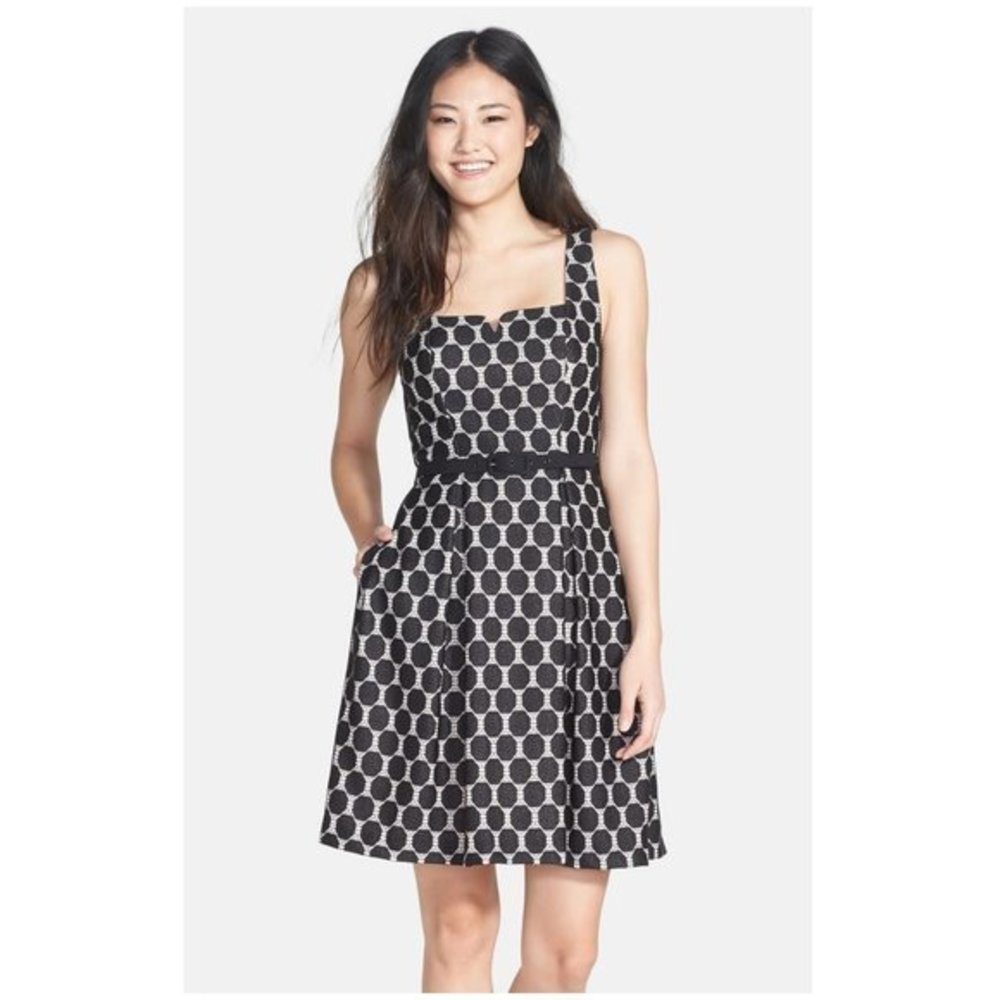 Trina Turk Kristen Belted Fit & Flare Dress